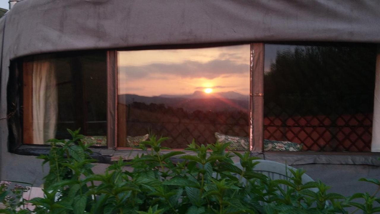 Hotel Annies Land Wales super insulated Fire Yurt à Machynlleth Extérieur photo