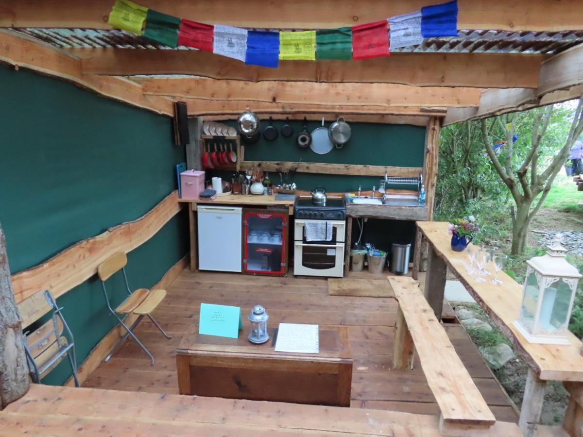 Hotel Annies Land Wales super insulated Fire Yurt à Machynlleth Extérieur photo