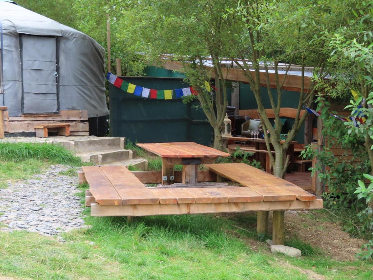 Hotel Annies Land Wales super insulated Fire Yurt à Machynlleth Extérieur photo